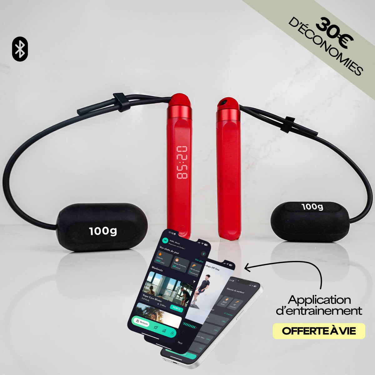 Corde à sauter connectée - Ripcorde v2.0